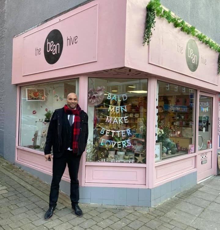 bove: The Bean Hive, which has shops in Kettering and Falmouth.