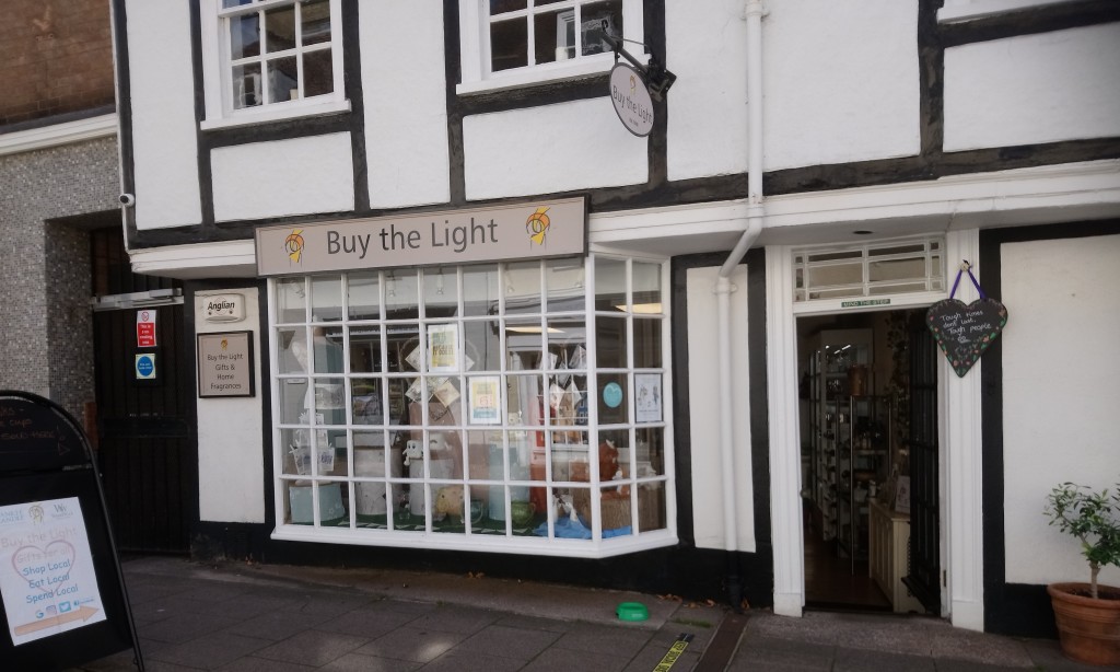 Above: Buy The Light in Bury St Edmunds.
