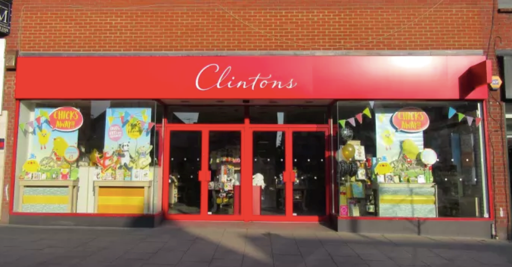Above: Clintons.