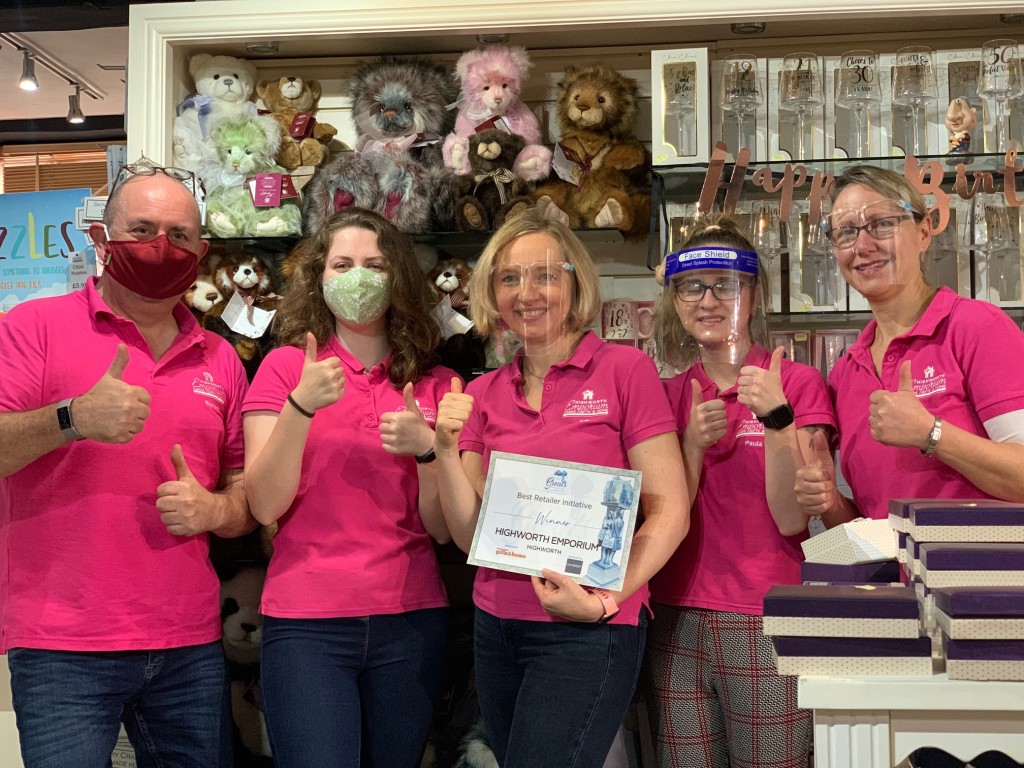 Above: Celebrating success! The team at Highworth Emporium, which was the winner of The Greats Retail Initiative category.