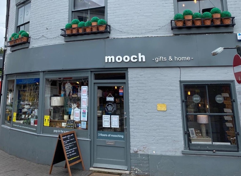 Above: Mooch Gifts & Home in Stourport-on-Severn.