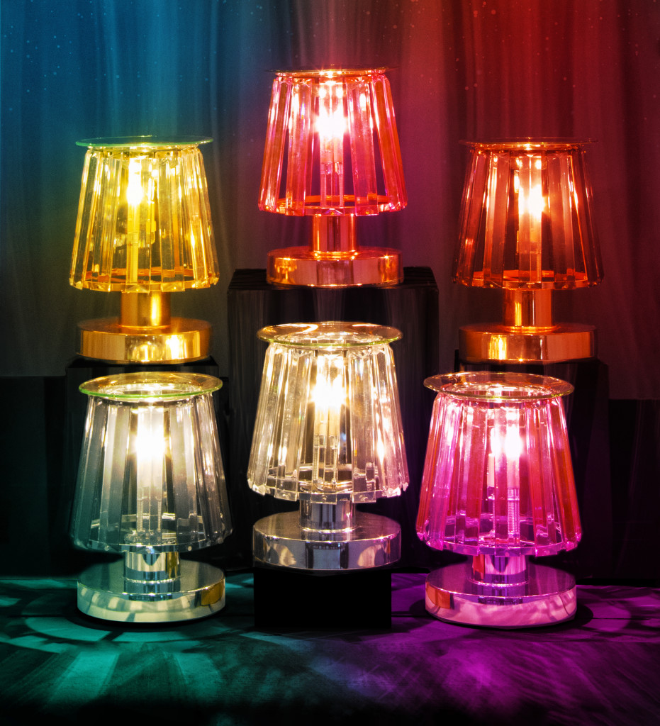 Above: Lesser & Pavey’s colourful Desire aroma lamps