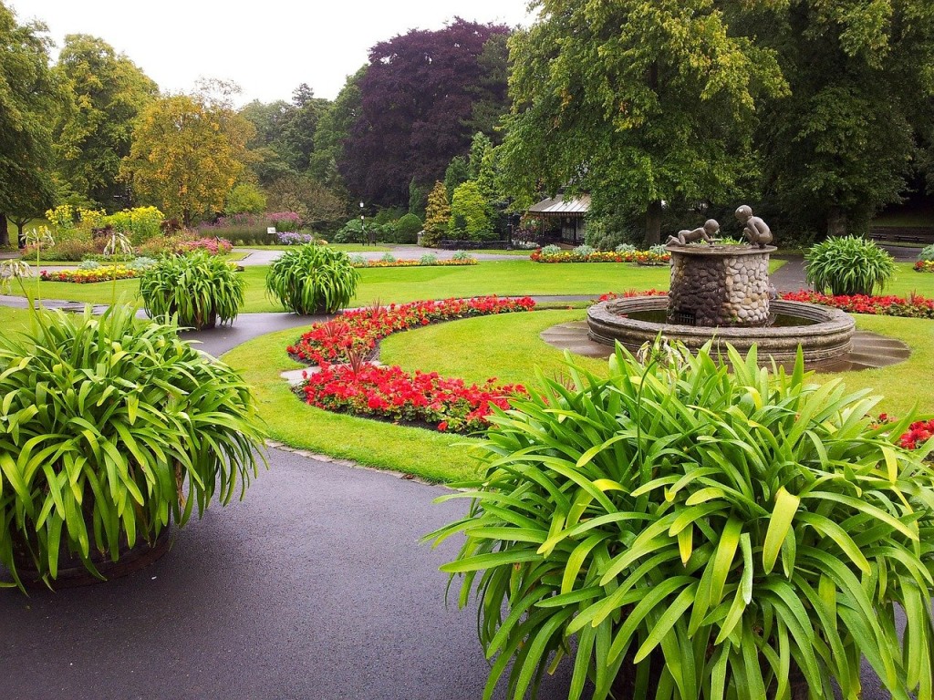 Above: Among the beautiful gardens in Harrogate.