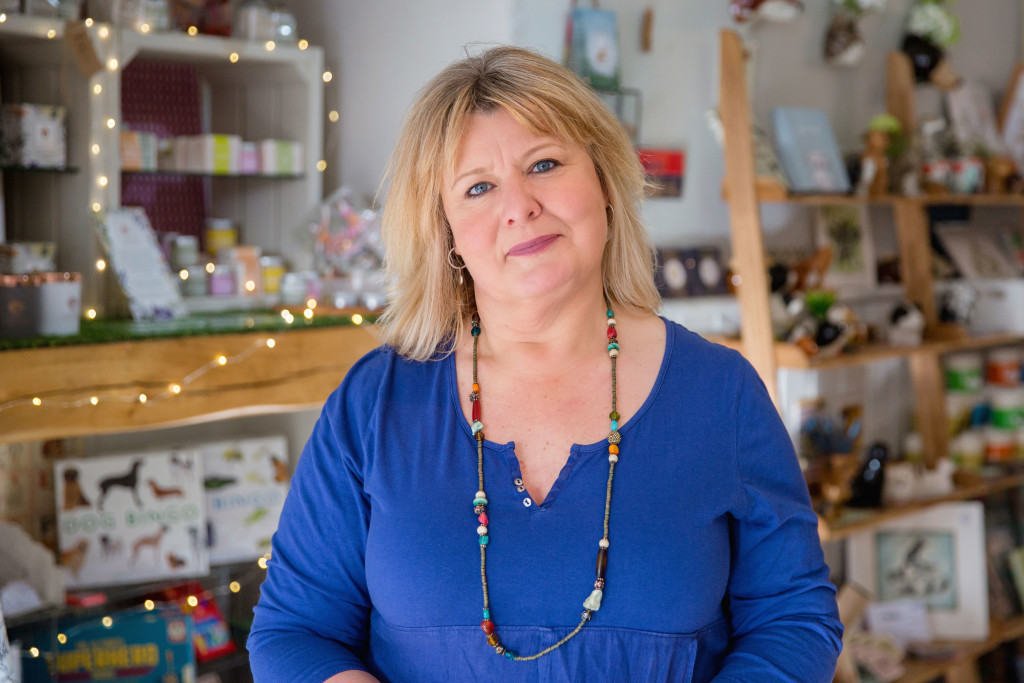 Above: Liz Kemp, owner of Kemps stores in Malton and Whitby.