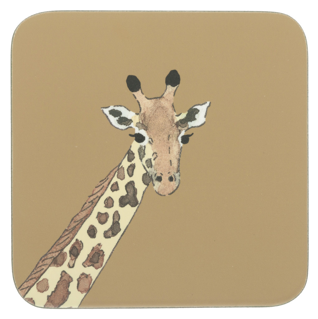 Above: Among the gift ideas is a set of Sophie Allport giraffe coasters.