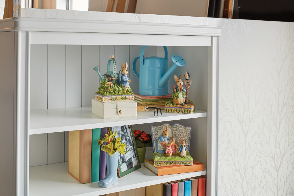 Above: For the first time, Beatrix Potter has teamed with American folk artist Jim Shore to bring Peter Rabbit and friends to life in a collection of collectable figurines.