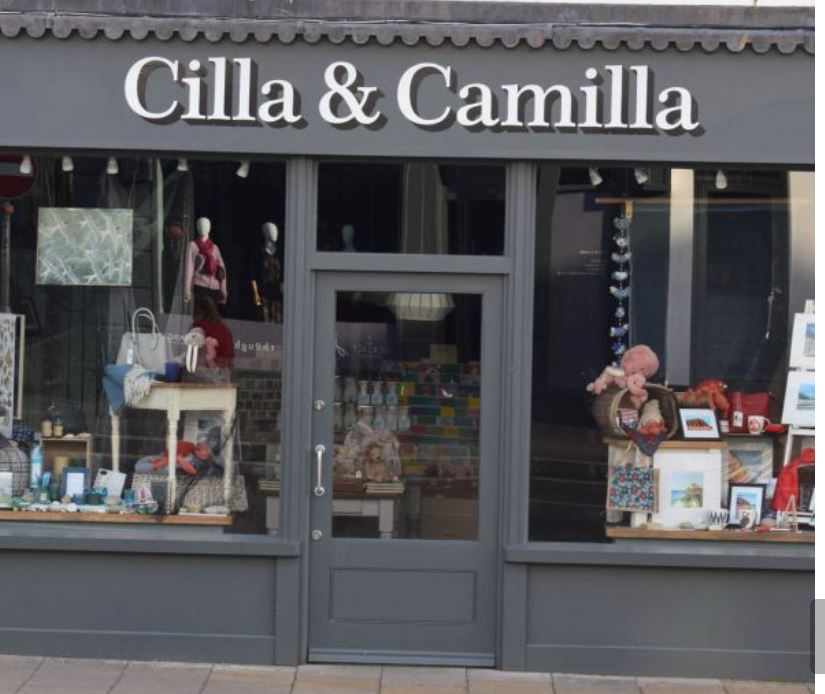Above: Cilla and Camilla, Bridport.