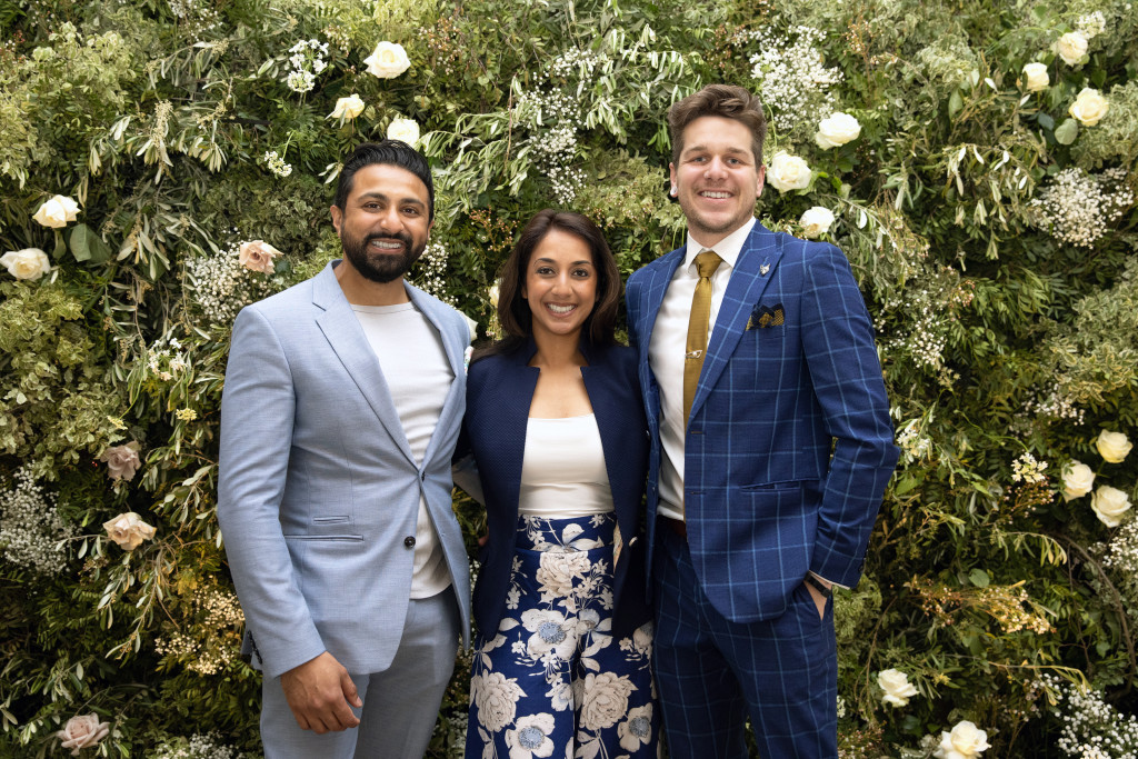 Above: The co-founders of The Seed Card Company. Kay and Jit Patel are shown with Lewis Stevenson.