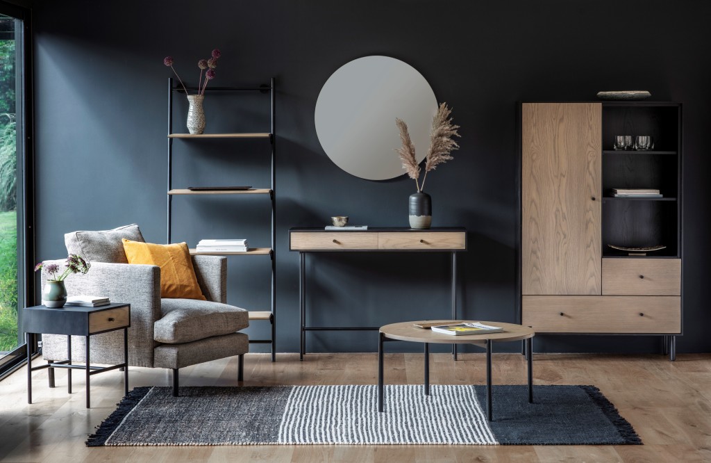 Above: Gallery Direct is expanding on the home interiors front. Shown is the company’s Carbury Group.
