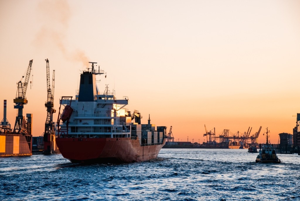 Above: Containers at the port.