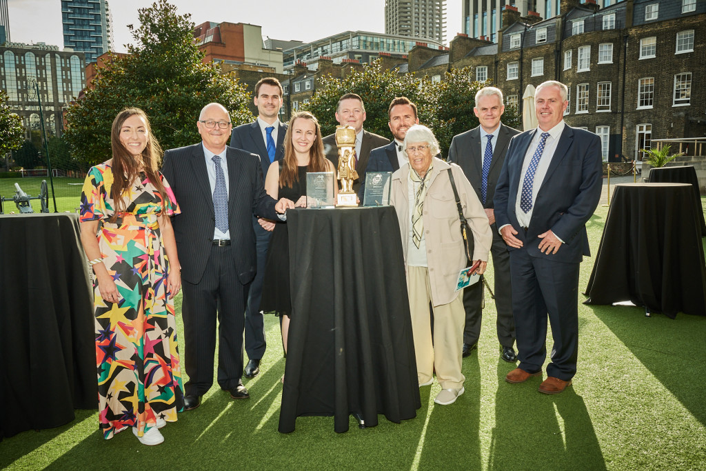 Above: Three generations of the Illingworth family, to include Bob’s wide, granny Jean, are shown enjoying the sunshine on the lawns at the Honourable Artillery Company yesterday (September 23).