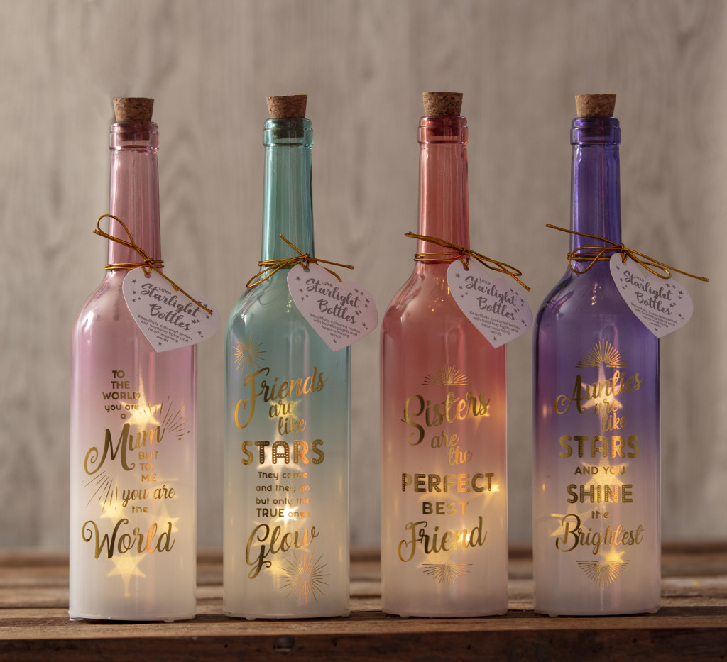 Above: New for Autumn, Starlight bottles from Boxer Gifts.