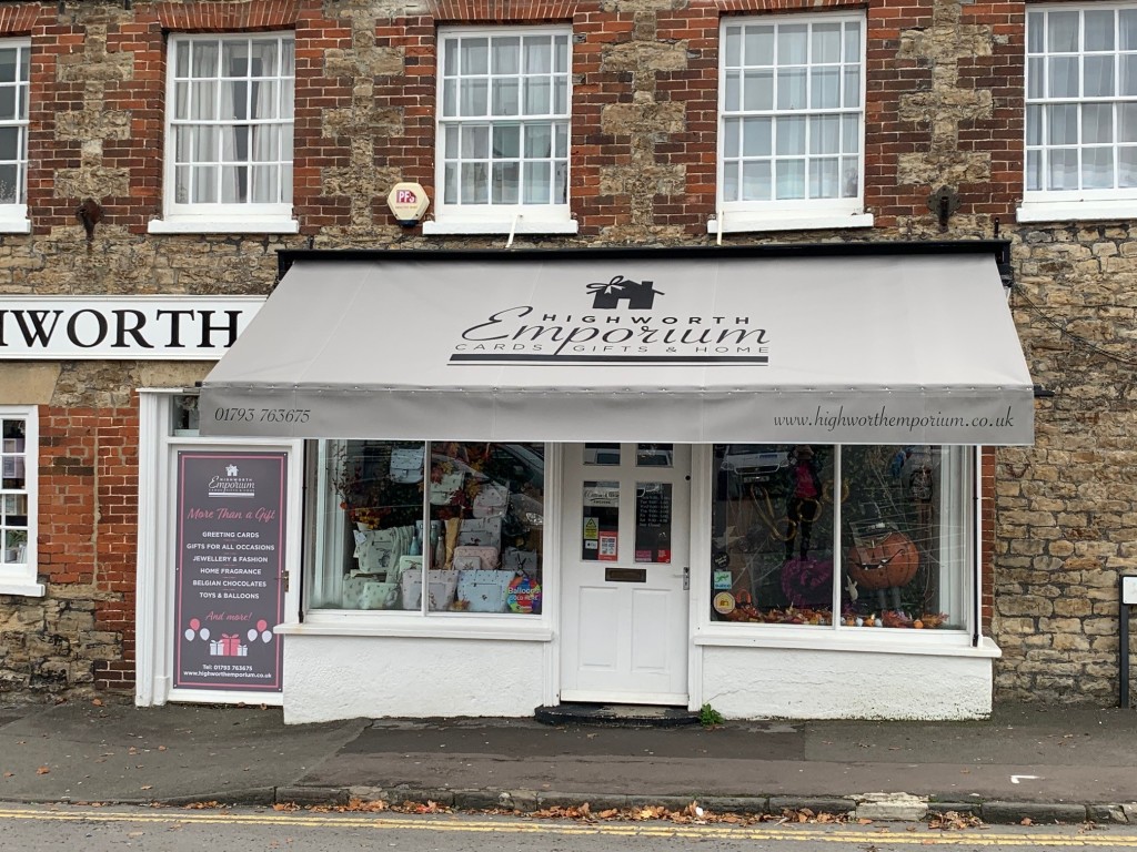 Above Gift shop Highworth Emporium, Highworth.