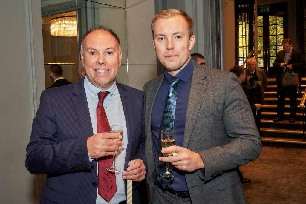 Above: Cardzone’s Paul and James Taylor are shown at the Retas awards on November 16.