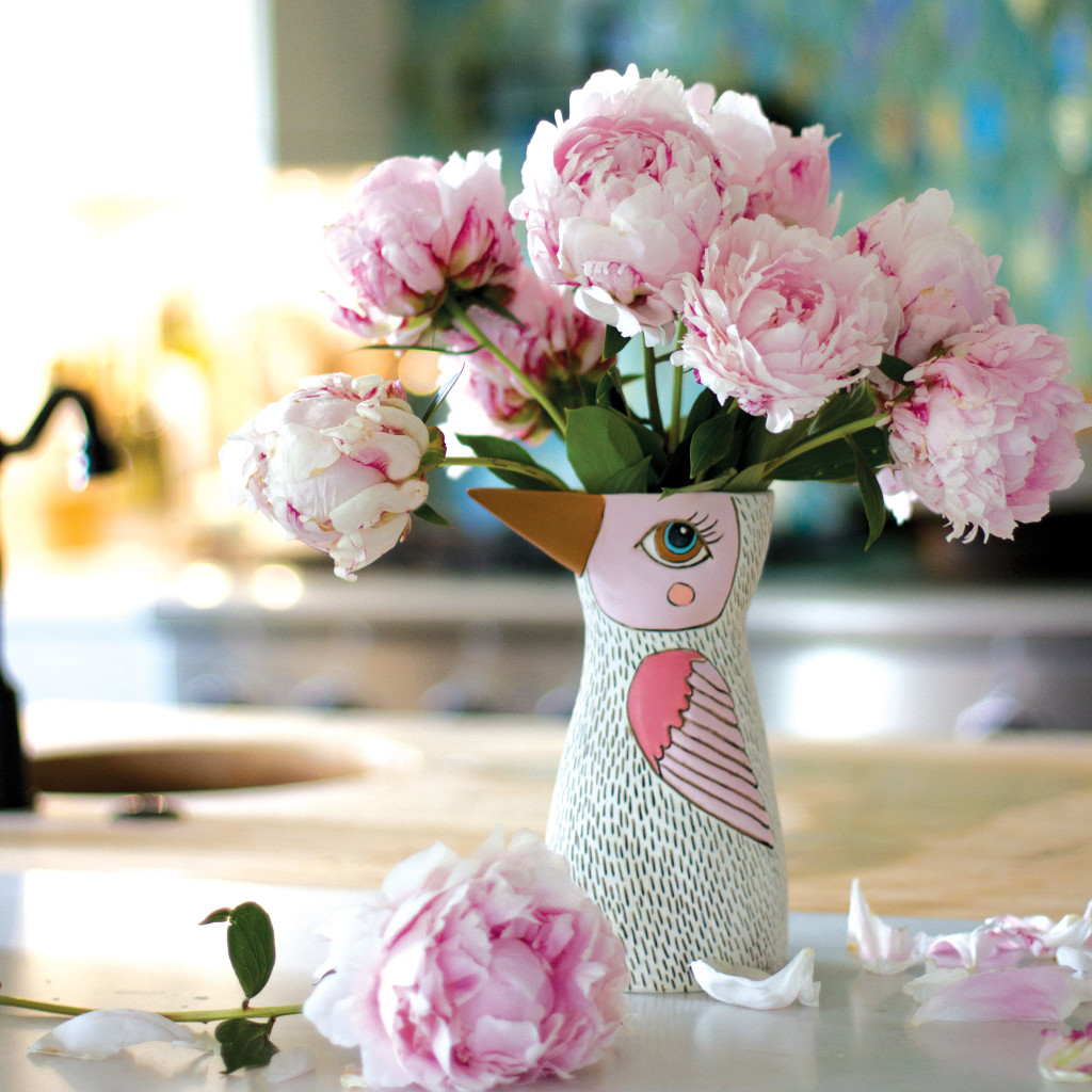 Above: A fun, functional vase from artist Michelle Allen.