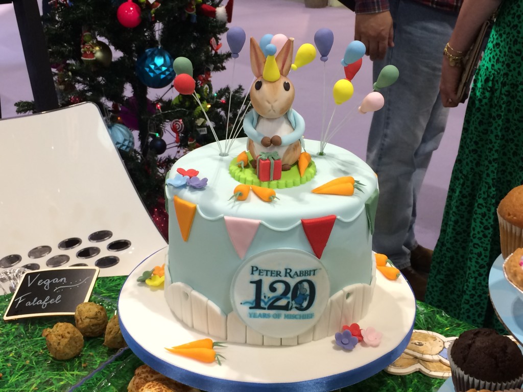 Above: Enesco’s Peter Rabbit 120th anniversary birthday cake.