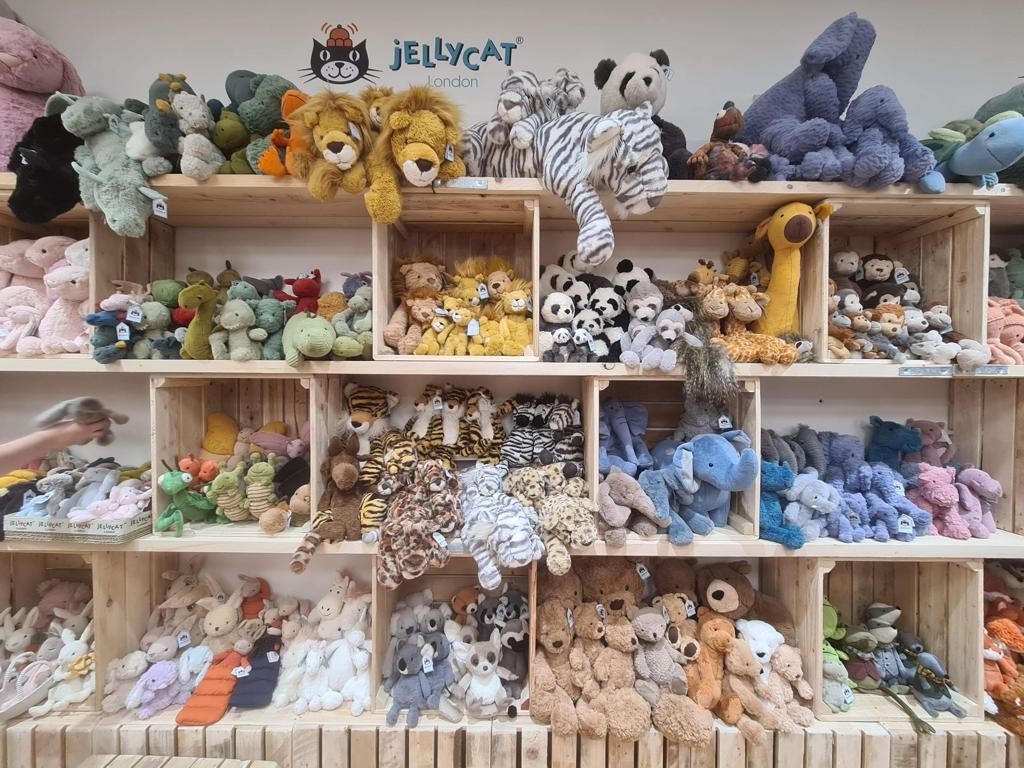 Above: Jellycat is one of the store’s best selling brands.