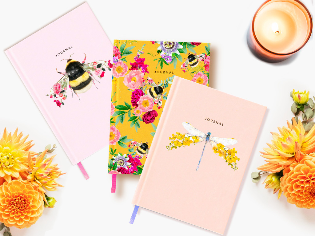 Lola Design - Wildlife Botanical fabric journals