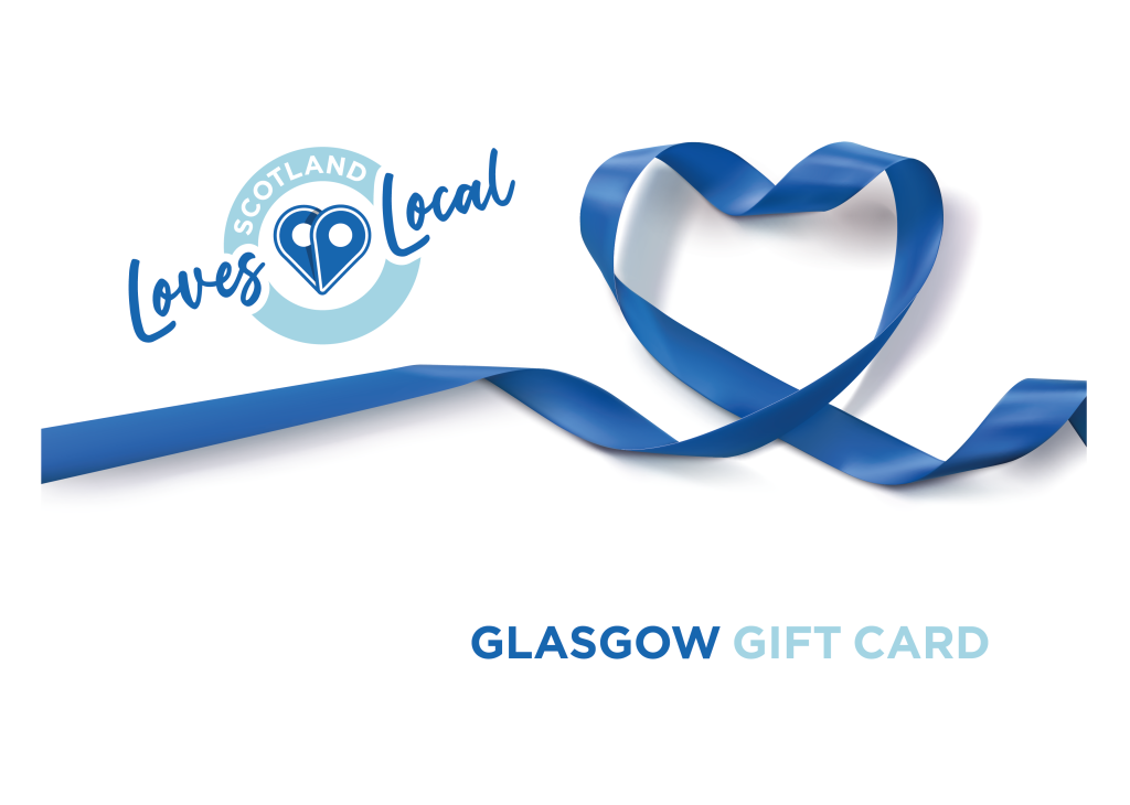 Above: The Scotland Loves Local Glasgow Gift Card.