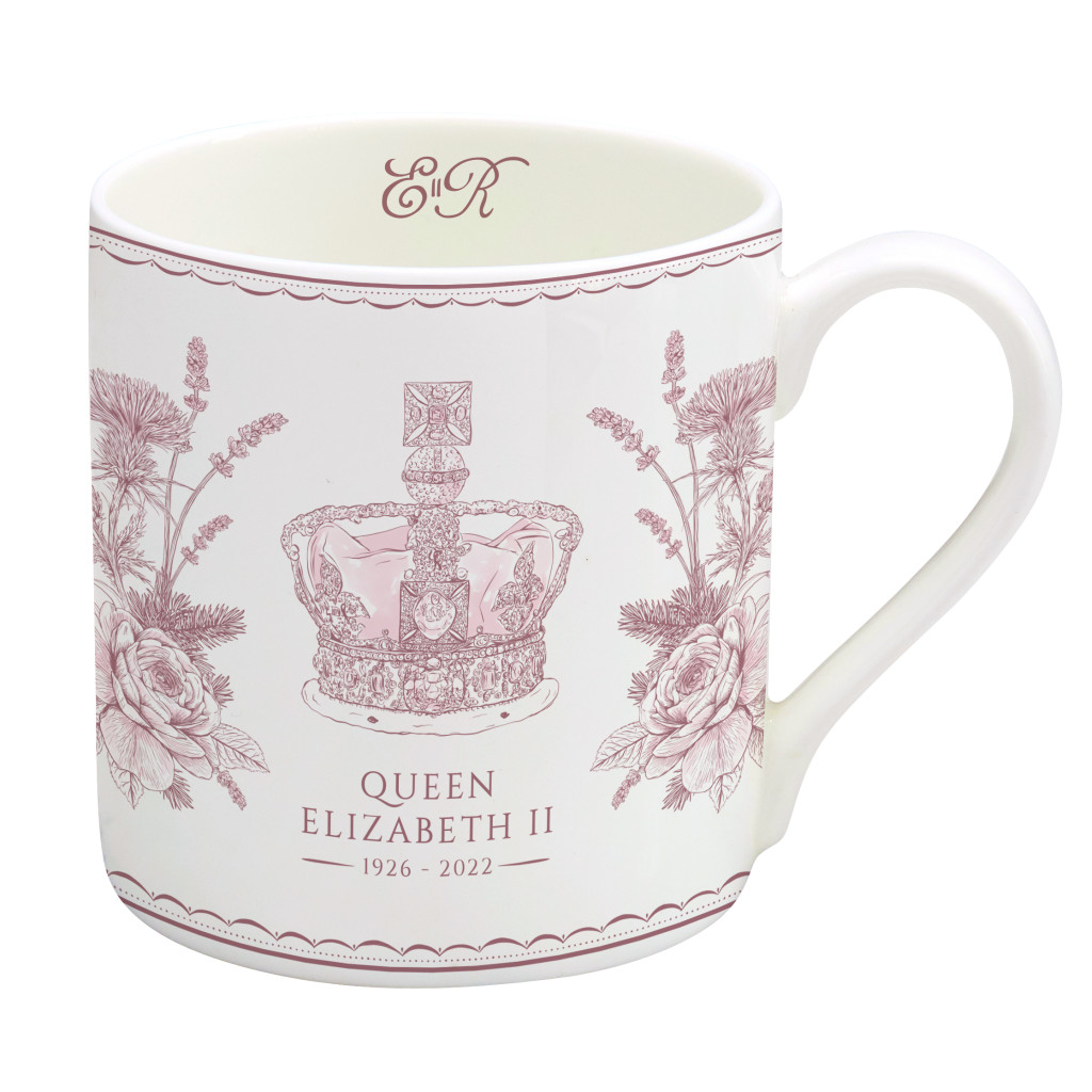 Above: A mug is among the items in Victoria Eggs’ Queen’s Commemorative collection.