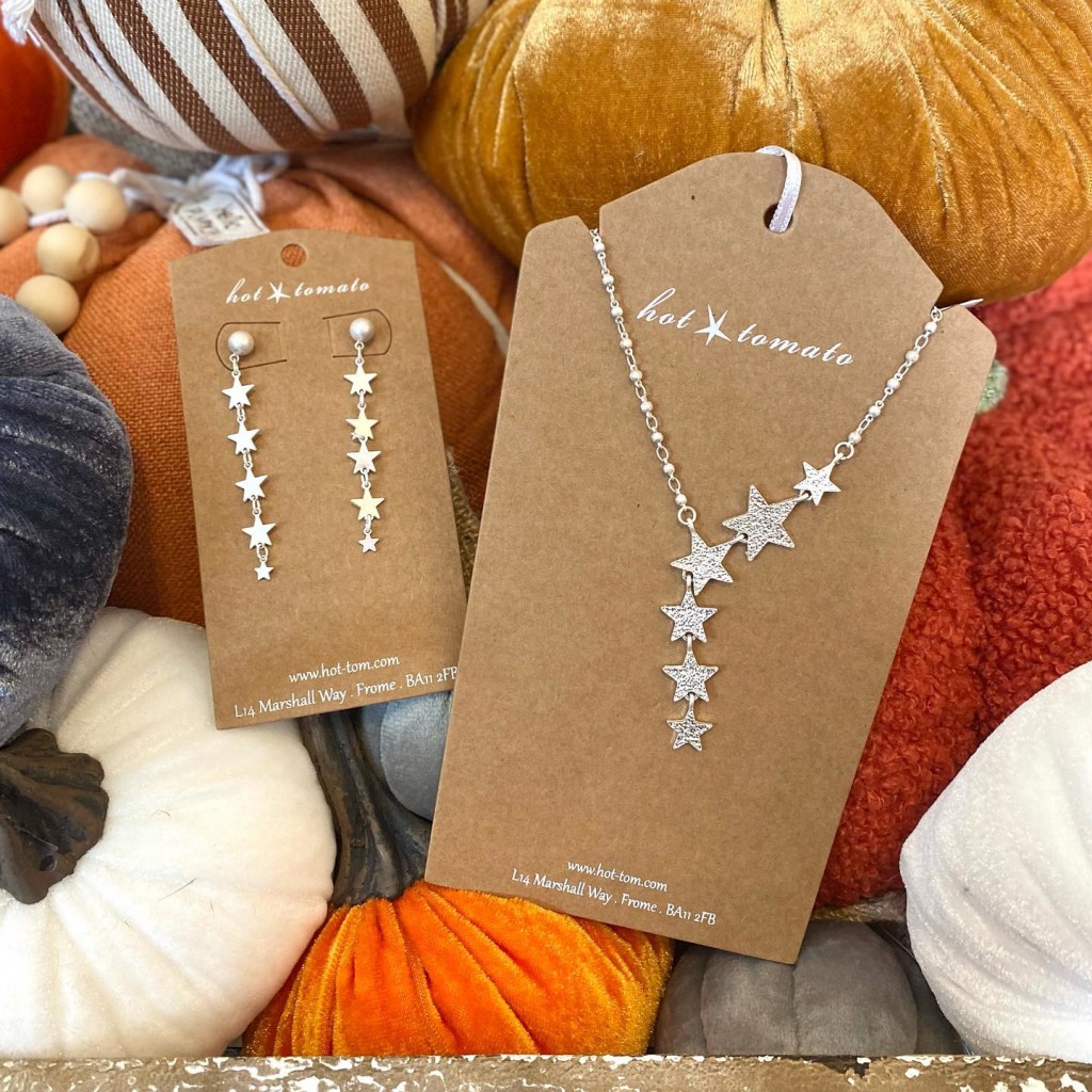 Above: New for Autumn/Winter, star themed jewellery from Hot Tomato.