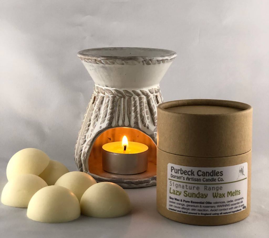 Above: Purbeck Candles’ Lazy Candles wax melts.