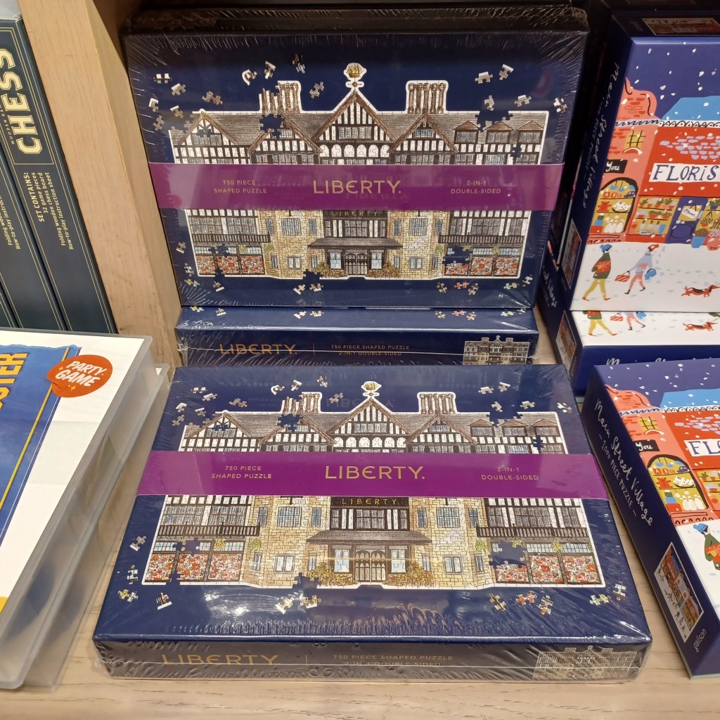 Above: The Liberty jigsaw puzzle Ian Downes spotted in Foyles on London’s Charing Cross Road.