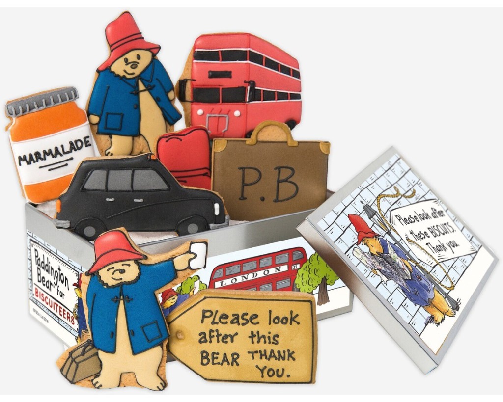 Above: The Biscuiteers Paddington Bear gift-led biscuit collection.