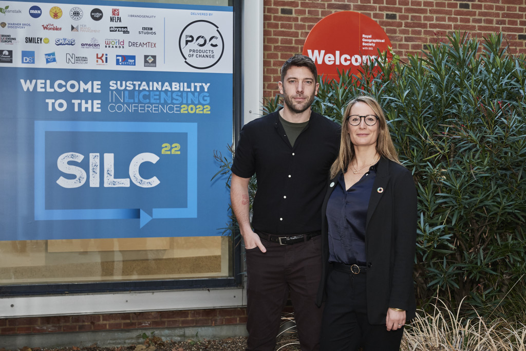 Above: Helena Mansell-Stopher, founder and ceo of Products of Change, is shown with Rob Hutchins editor and community manager.