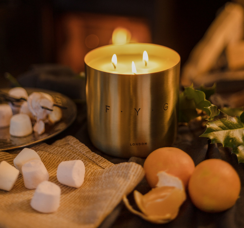 Above: Demonstrating innovation, the layered Seasons candle from FYG, which is shortlisted in the Gift of the Year 2023 home fragrancing category.