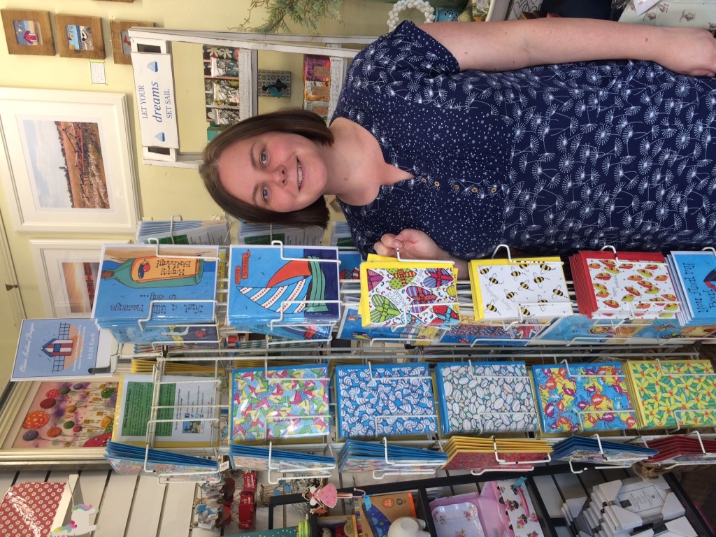 Above: Olivia Reilly, owner of Little Boat Gifts in Brightlingsea.