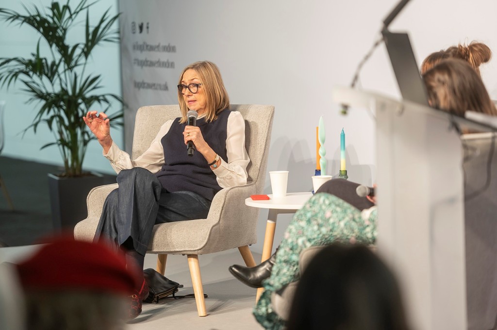 Above: Keynote speaker Cath Kidston on the RetailFest stage at Top Drawer earlier this week.