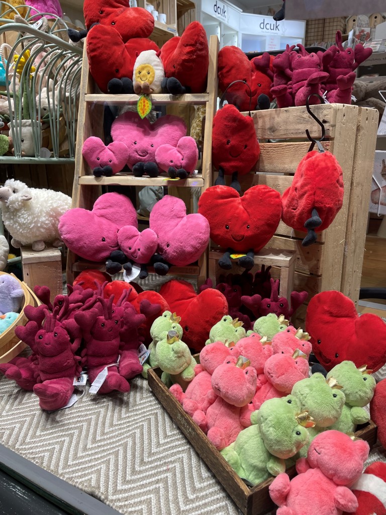 Above: Love was in the air at Bill & Berts, Colchester, with Jellycat among the store’s top sellers.