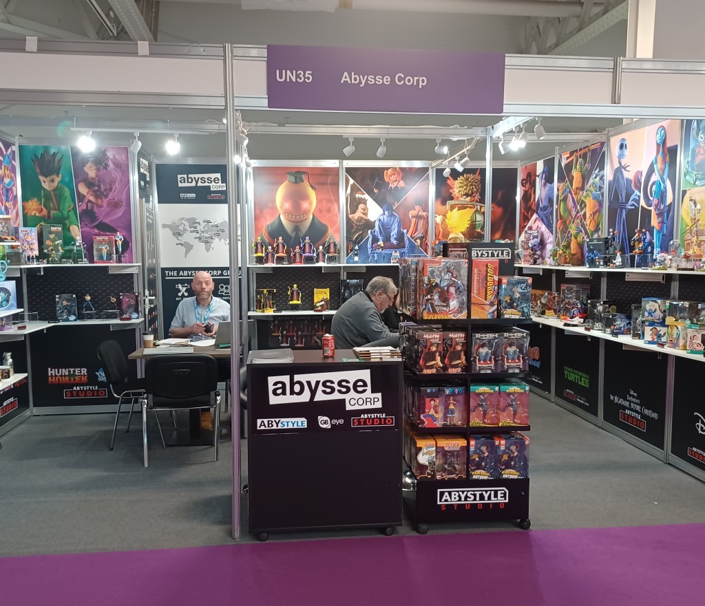 Above: The Abysse stand at Toy Fair.