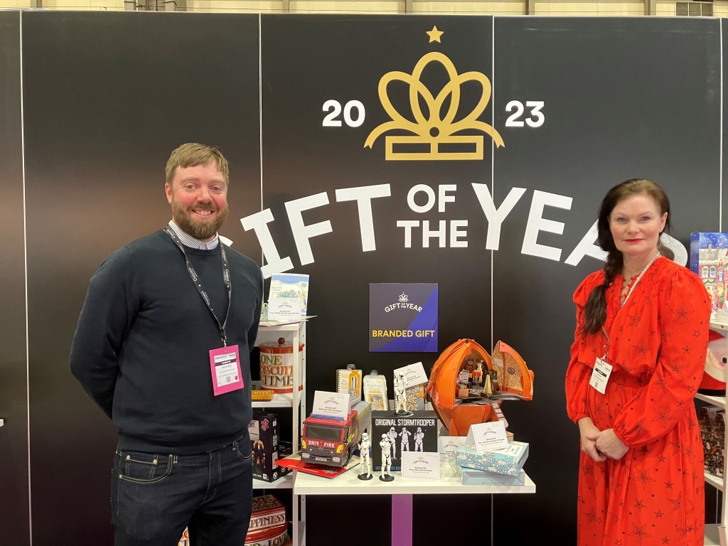 Above: The Giftware Association’s Chris Workman (left) and ceo Sarah Ward.