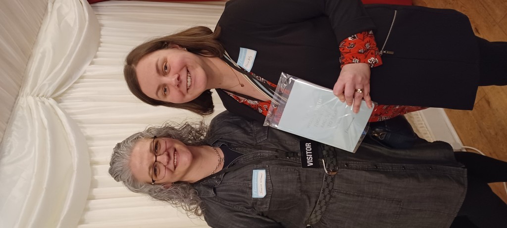  Above: Joco’s Jo Williams (left) and Olivia Reilly at Wednesday’s International Women’s Day reception at the House of Lords.