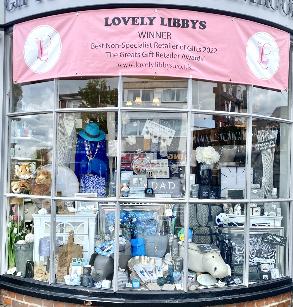 Above: Lovely Libby’s Father’s Day window.