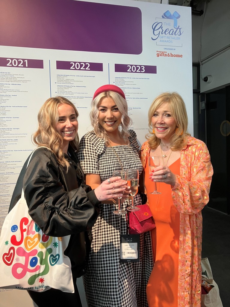 Above: The Olive Branch’s Tracey Holden (right), with Lovely Libby’s Libby Holden (centre) and buyer Georgia Burness.