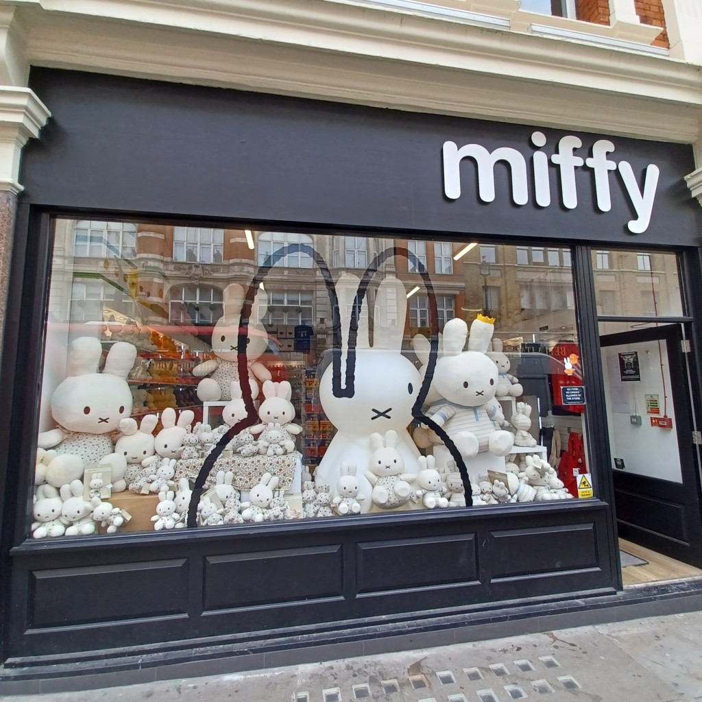 Above: Miffy has a pop up store in London’s Soho.