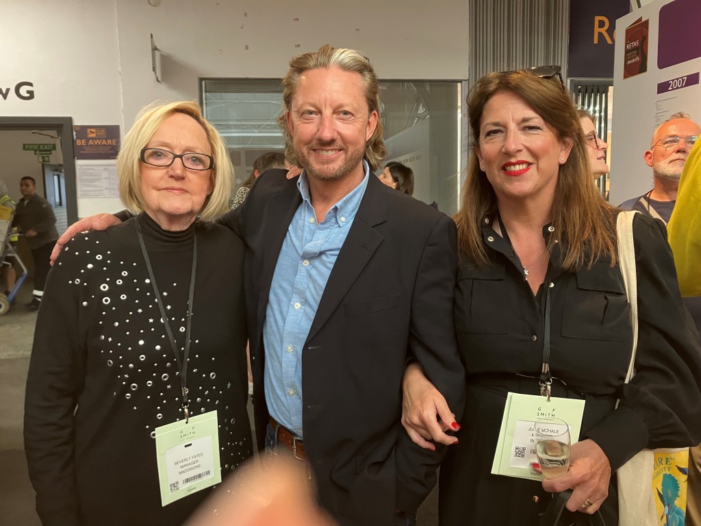 Above: Bentleys and Maddison’s co-owners Stephen and Julie McHale, who have four stores in the Midlands, are shown with Bev Yates (left), manager of Maddison.