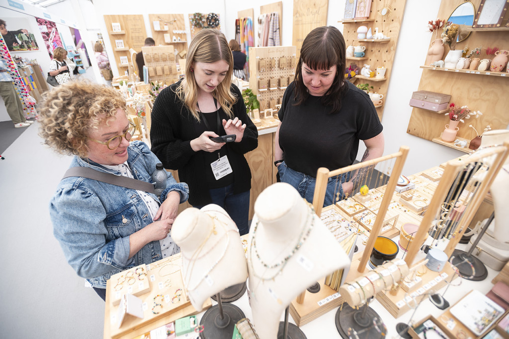 Above: Buyers sourcing product at last week’s Home & Gift show.