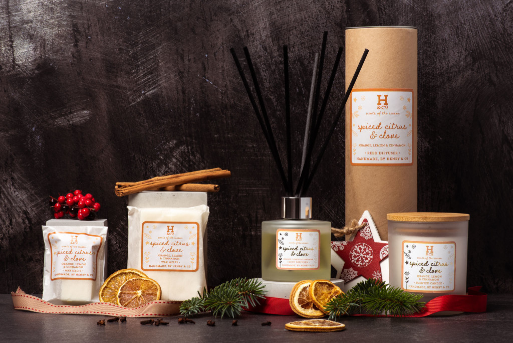 Above: The Henry & Co Spiced Citrus & Clove collection is new for Autumn/Winter.