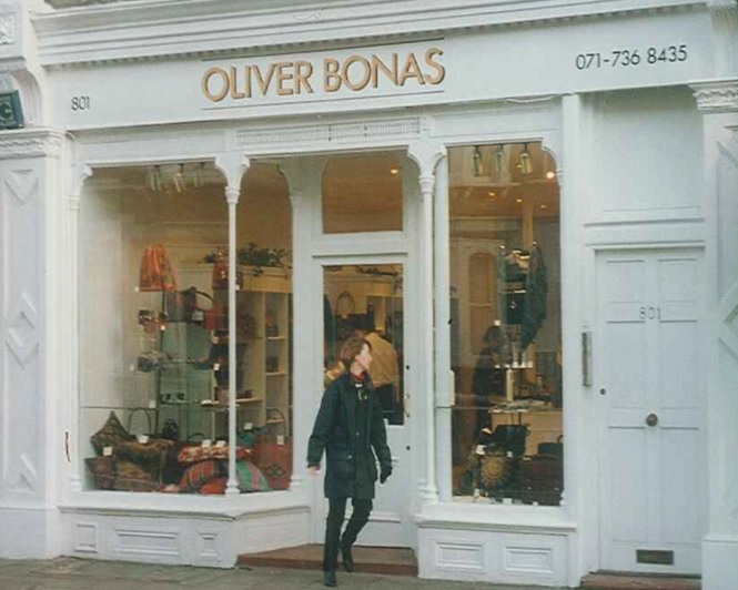Above: The first Oliver Bonas store was opened in Fulham 30 years ago.