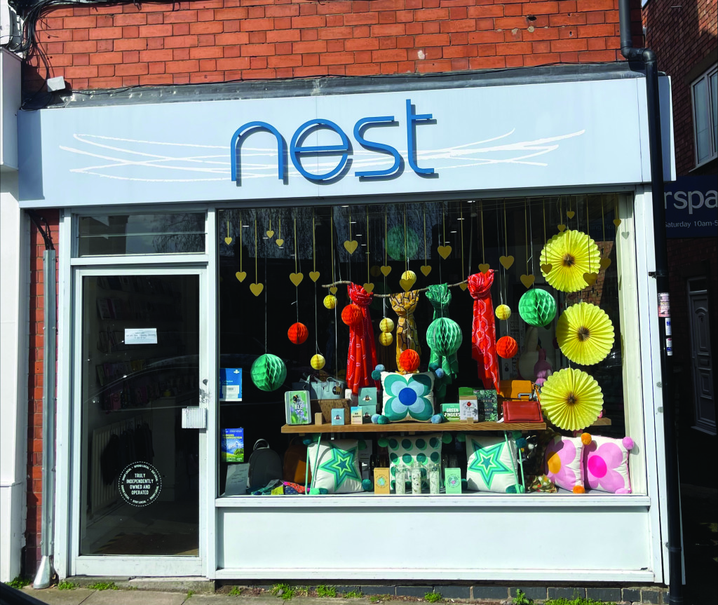 Above: Nest, one of three gift shops in Leicestershire.