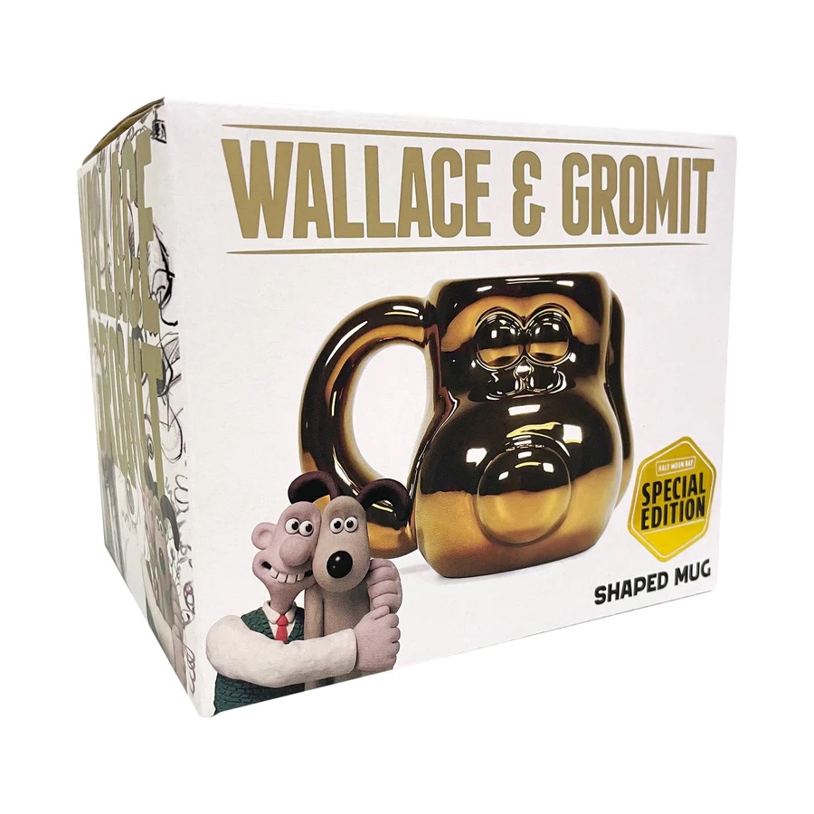 Above: A Wallce & Gromit special edition mug from Half Moon Bay.