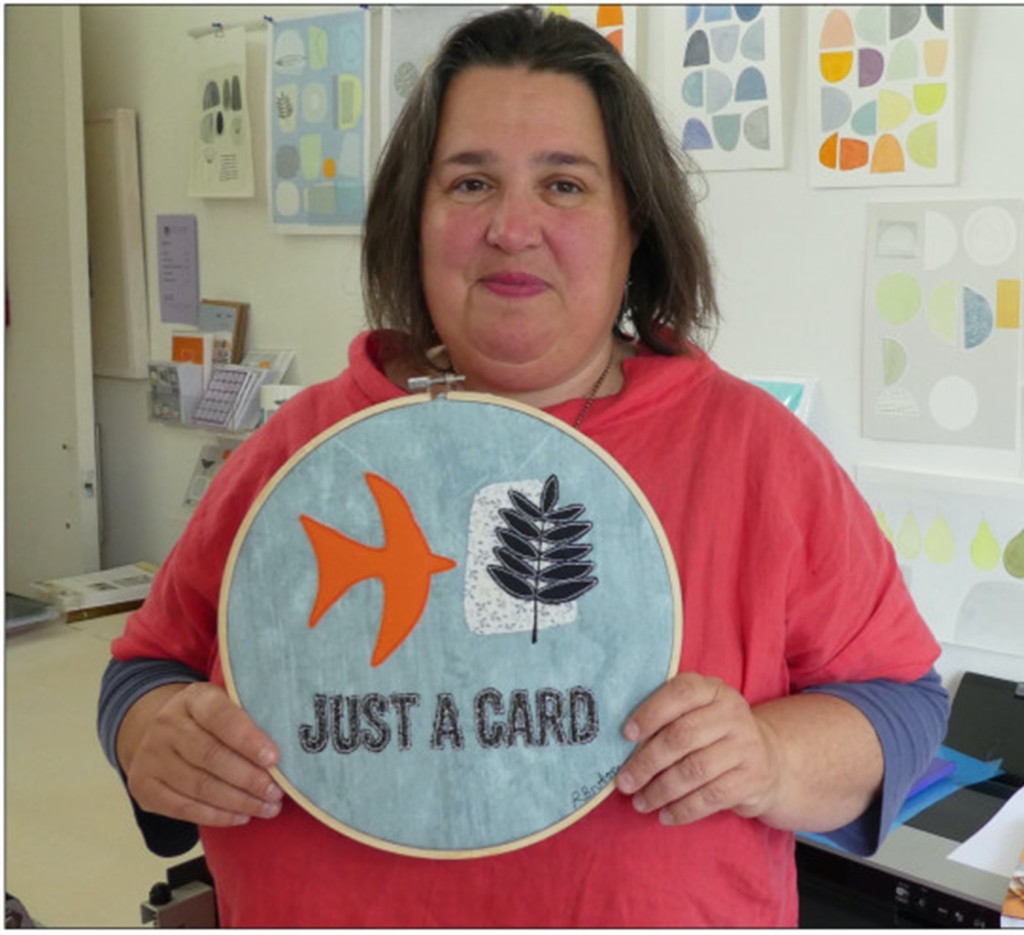 Above: Just A Card founder Sarah Hamilton.