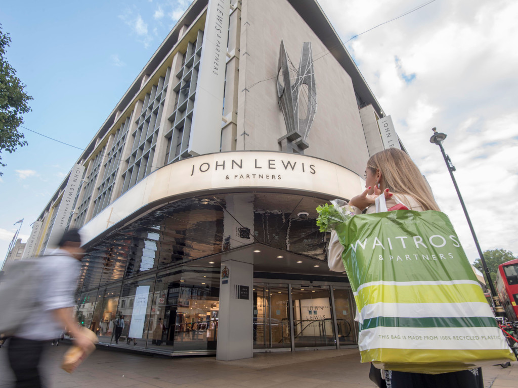 Above: The John Lewis Partnership has continued to struggle.
