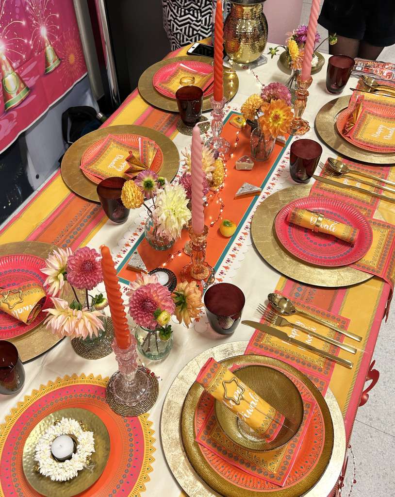 Above: A Diwali themed table setting featuring Talking Tables’ debut Diwali collection.