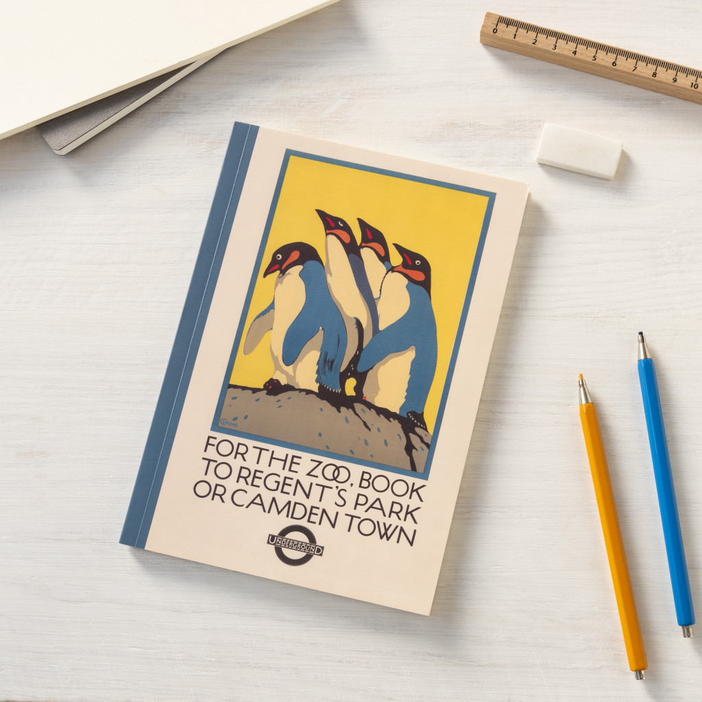 Above: TfL London Zoo notebooks, part of the stationery range.