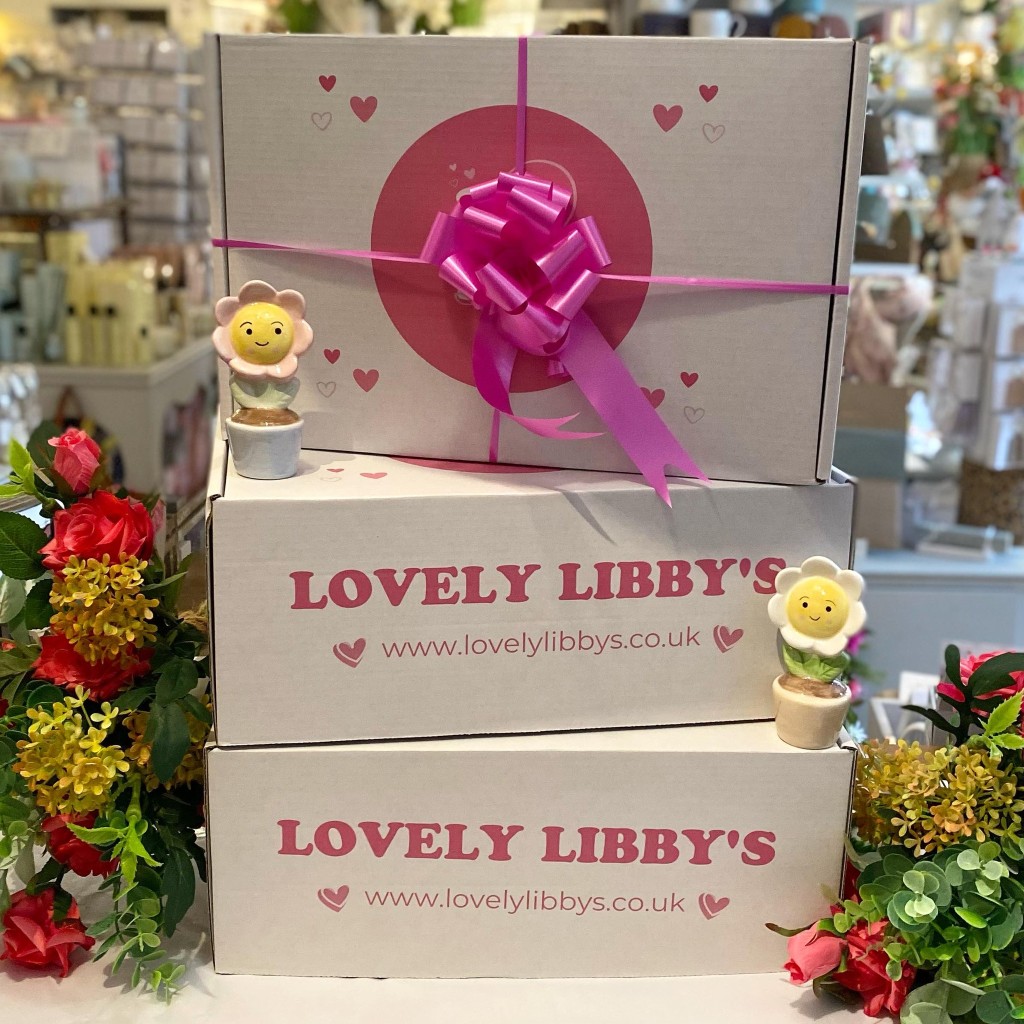 Above: Mother’s Day gift boxes from Lovely Libby’s were very popular with customers.